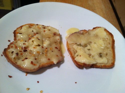 3 ingredient open sammies