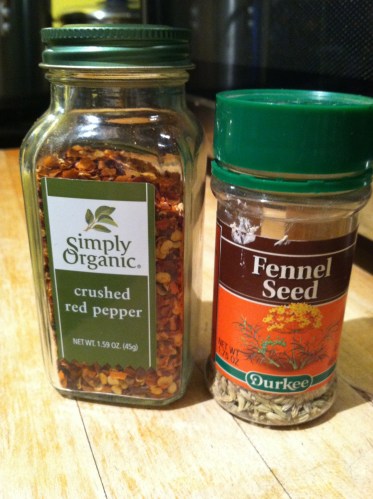 3 ingredient pepper flakes & fennel