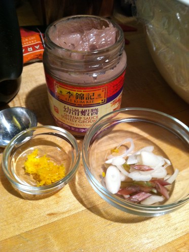 grifers shrimp paste ramps orange zest